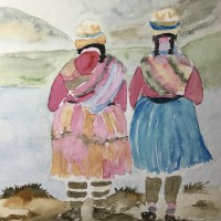 Bolivien Frauen am Titicaca See_1