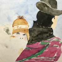 Bolivien Indigene Frau mit Baby_1